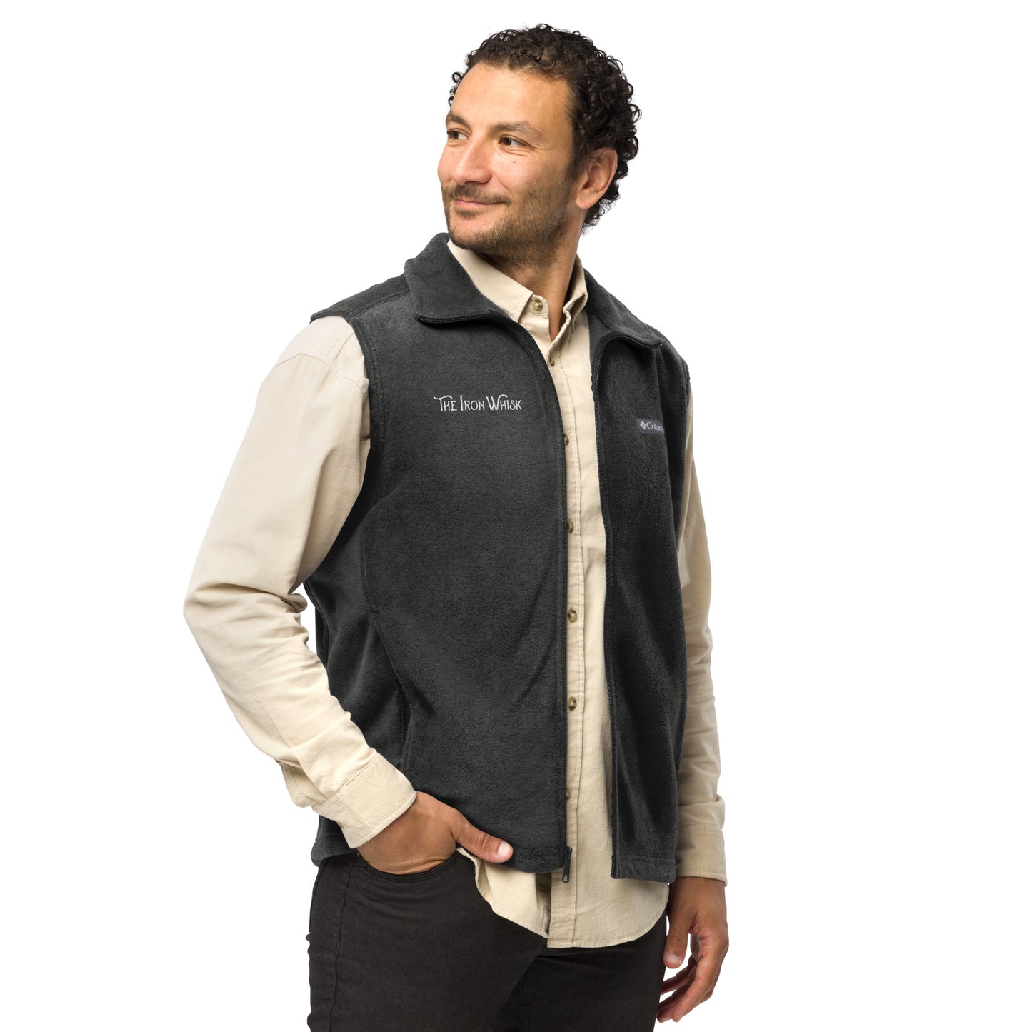 Men’s Columbia Fleece Vest with White Embroidered Logo