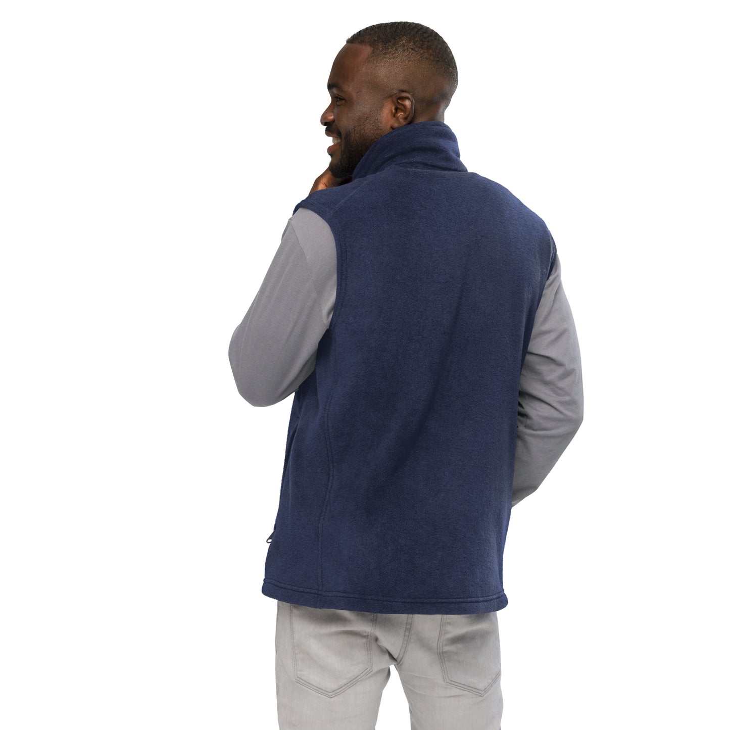 Men’s Columbia Fleece Vest with White Embroidered Logo