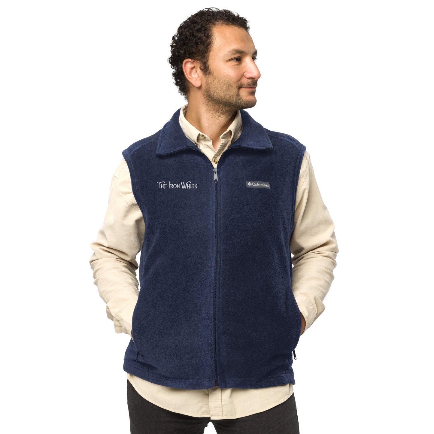 Men’s Columbia Fleece Vest with White Embroidered Logo