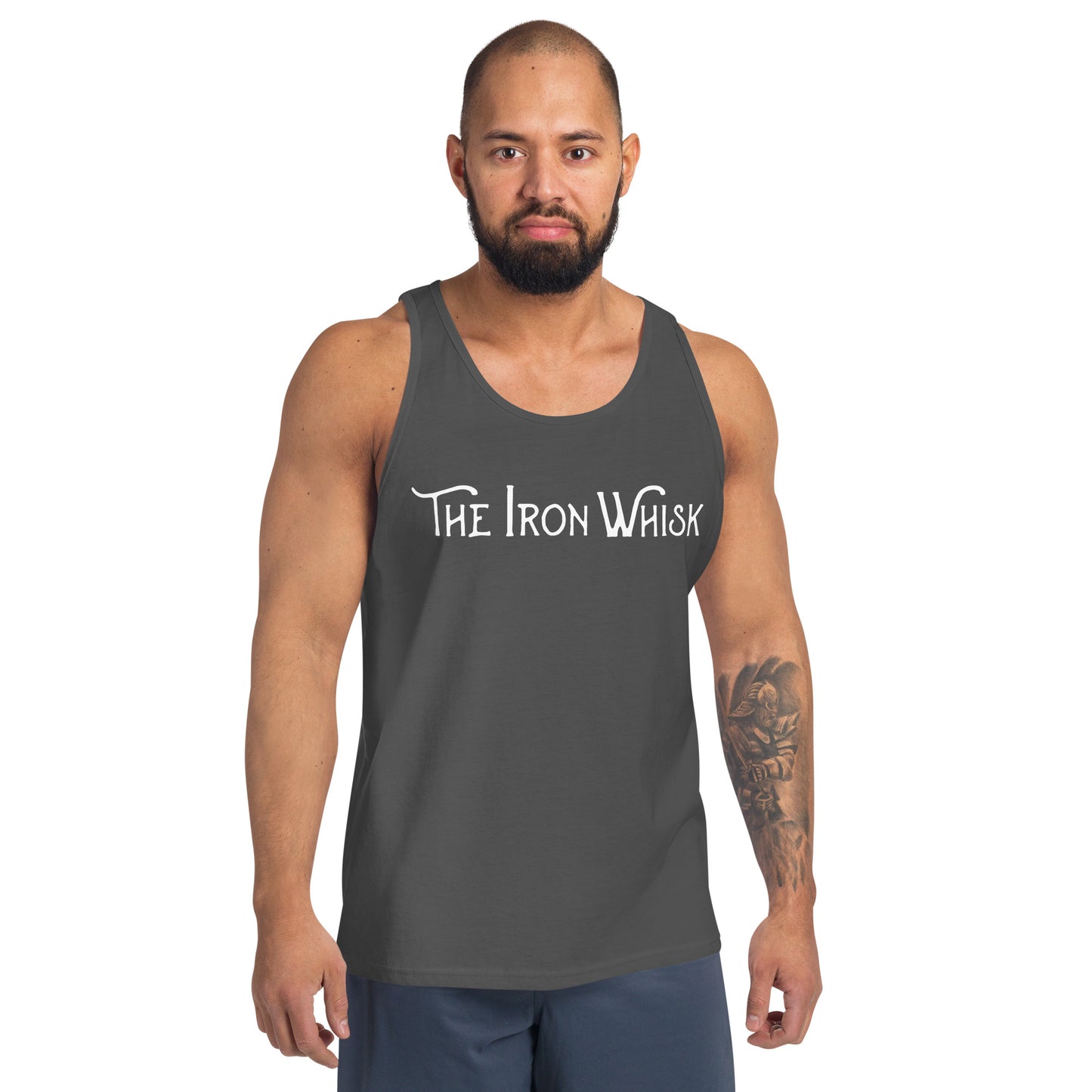 The Iron Whisk Men's Tank Top with White Logo