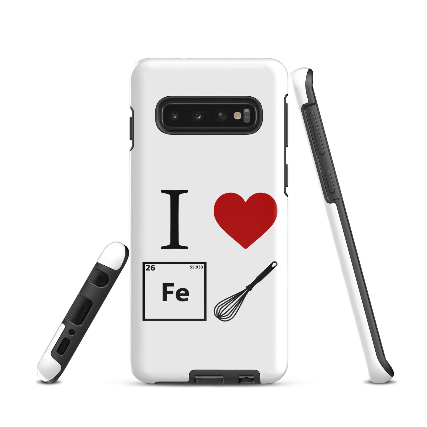 "I Heart Iron Whisk" White Tough Case for Samsung®