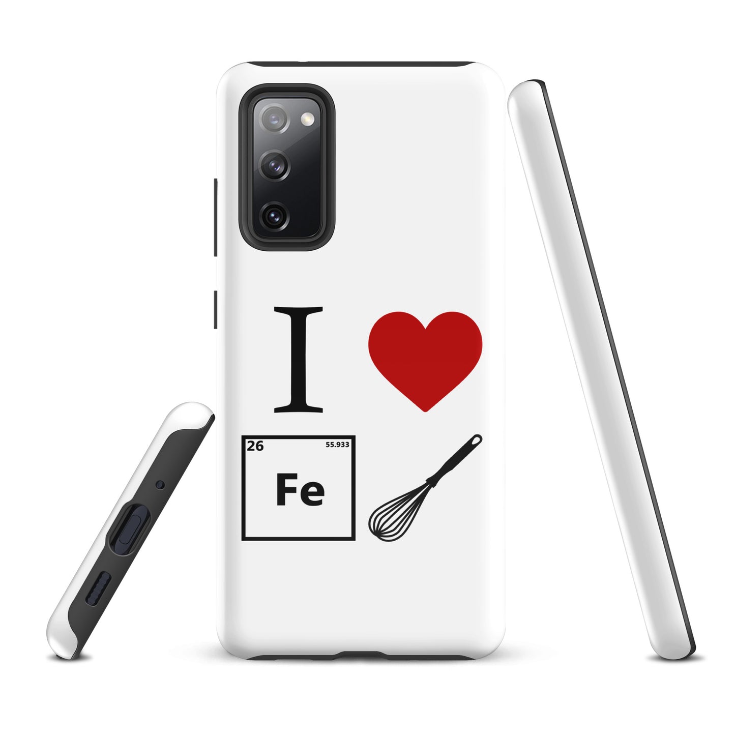 "I Heart Iron Whisk" White Tough Case for Samsung®