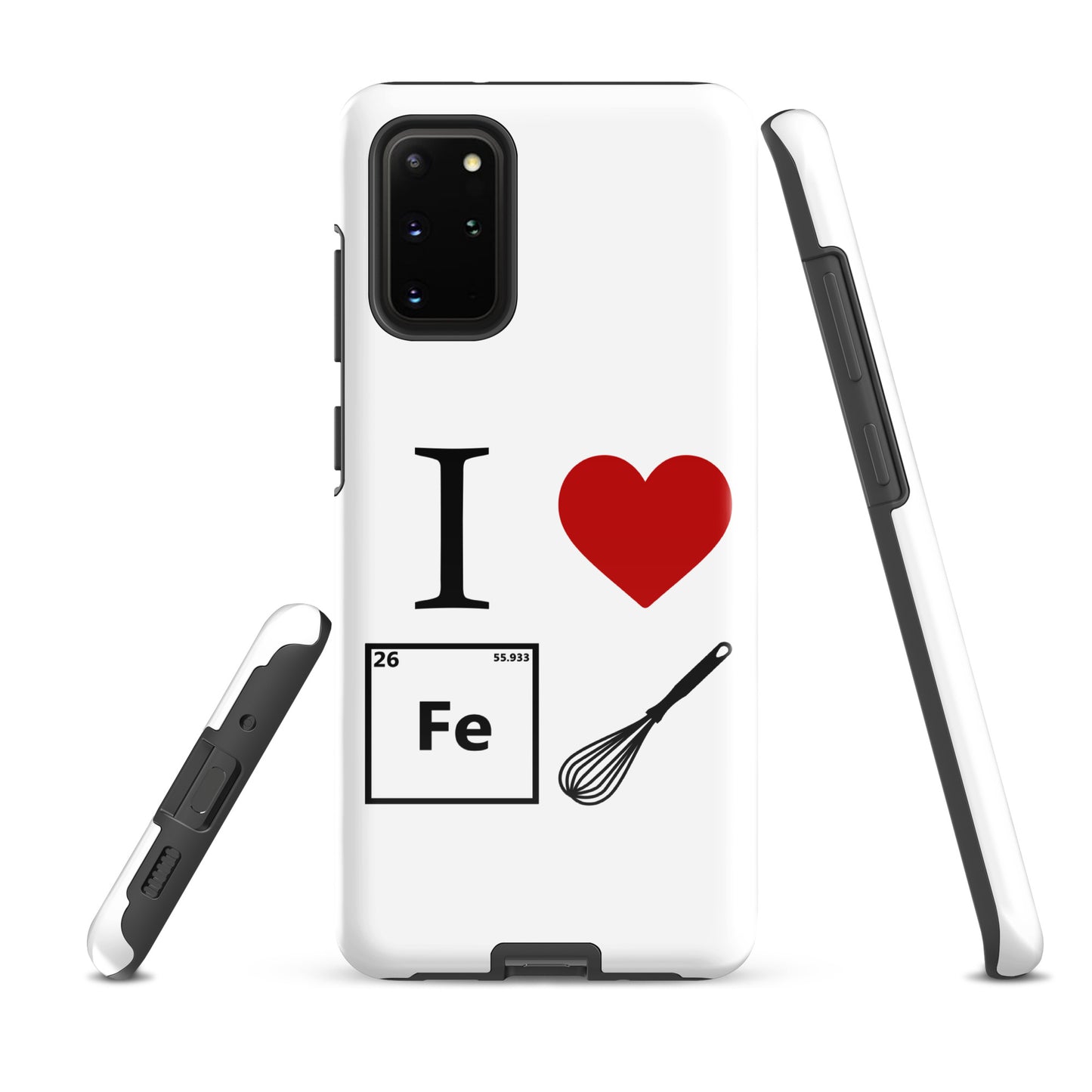 "I Heart Iron Whisk" White Tough Case for Samsung®