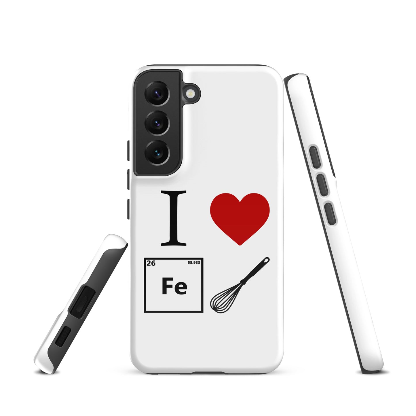 "I Heart Iron Whisk" White Tough Case for Samsung®