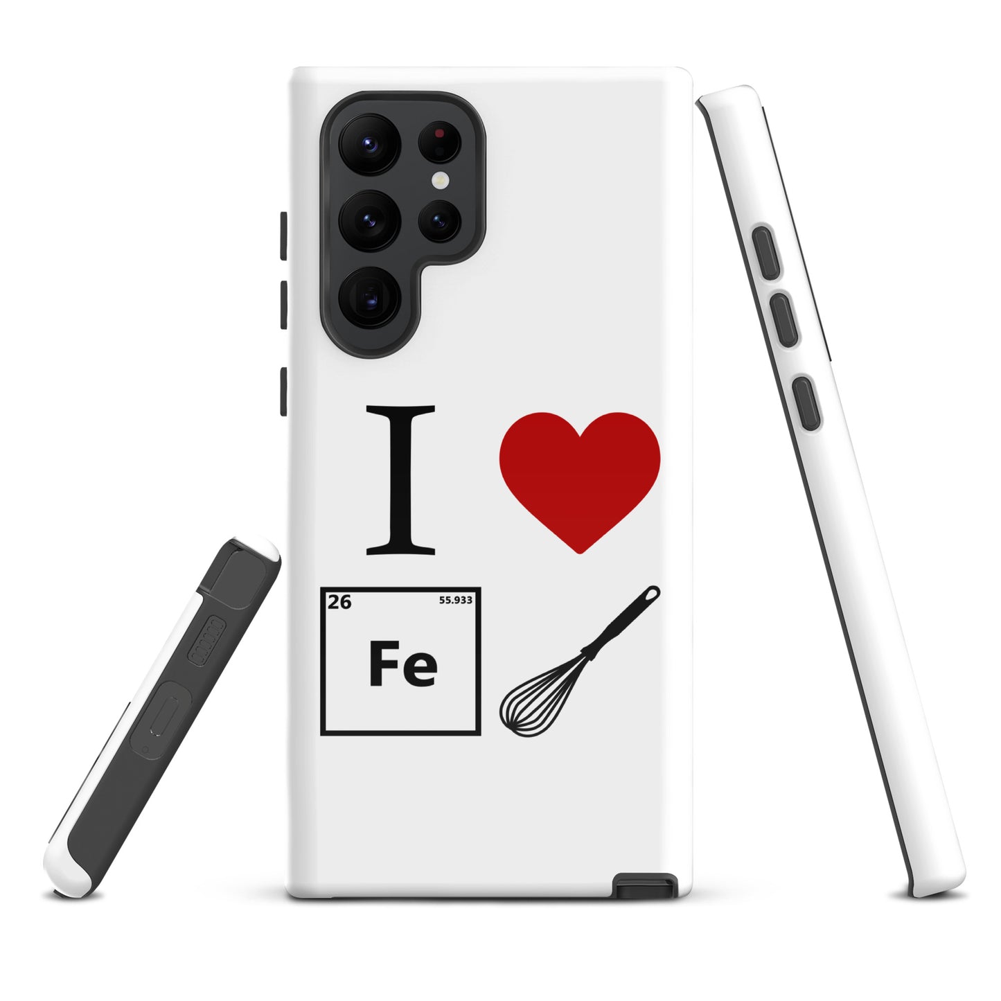 "I Heart Iron Whisk" White Tough Case for Samsung®