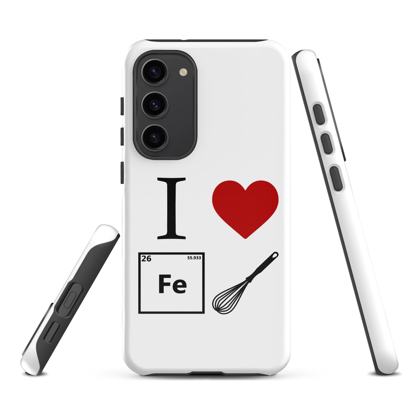 "I Heart Iron Whisk" White Tough Case for Samsung®