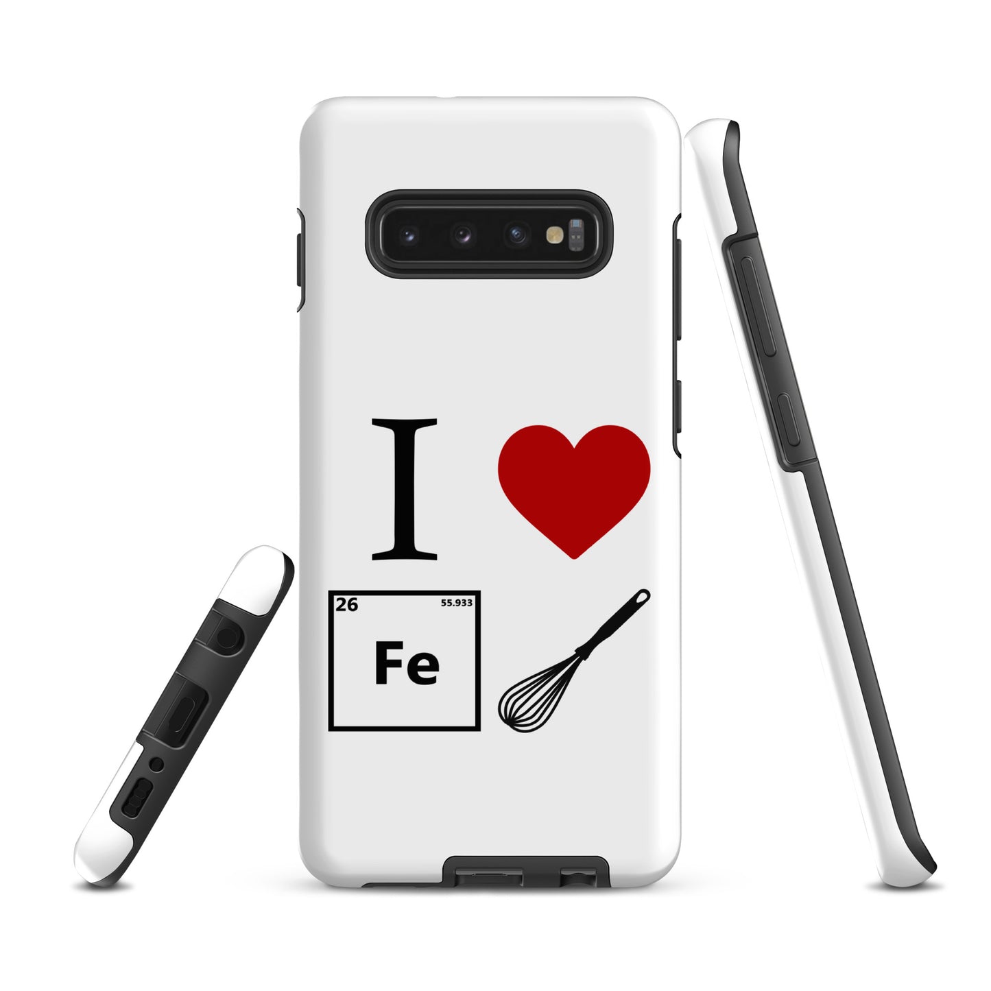 "I Heart Iron Whisk" White Tough Case for Samsung®