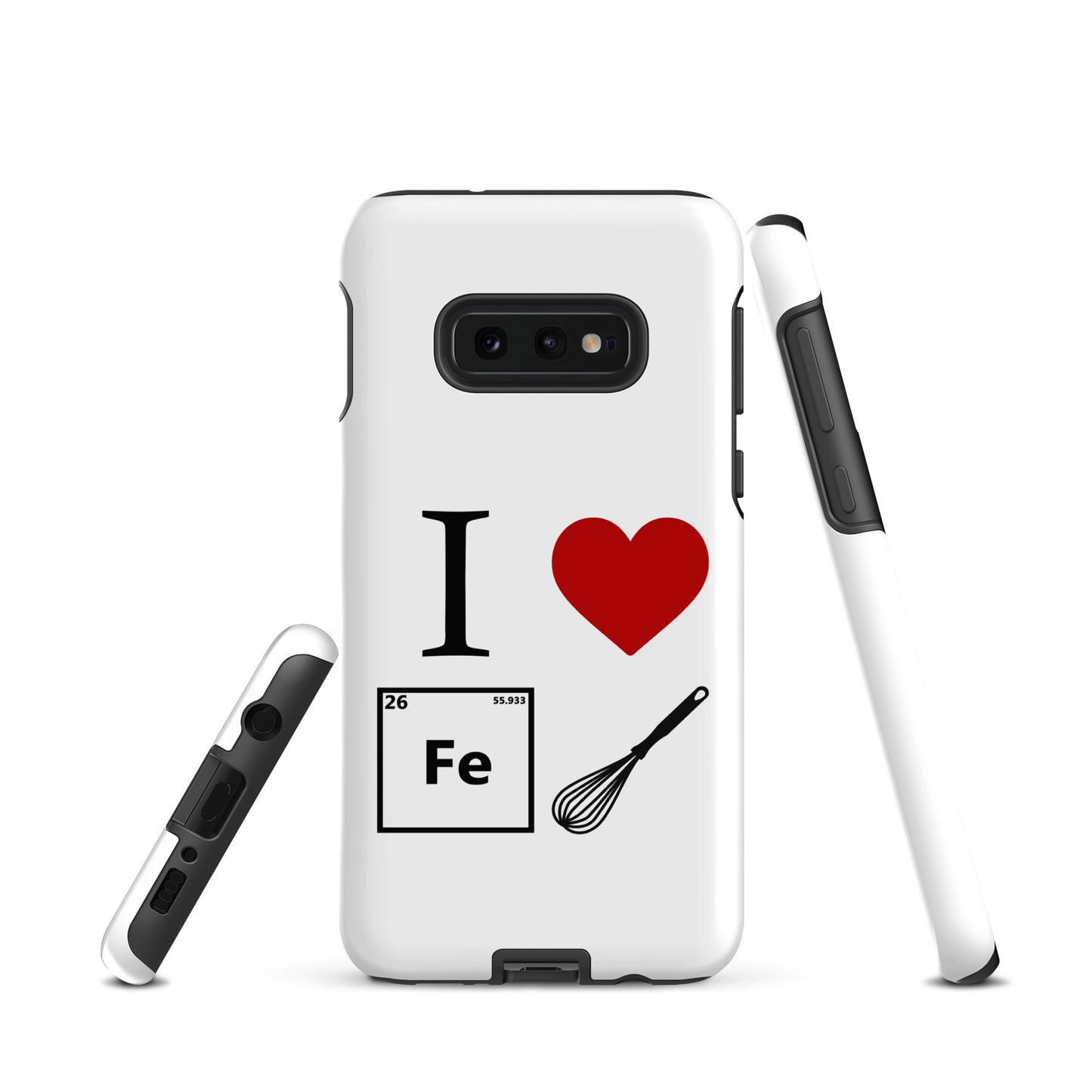 "I Heart Iron Whisk" White Tough Case for Samsung®