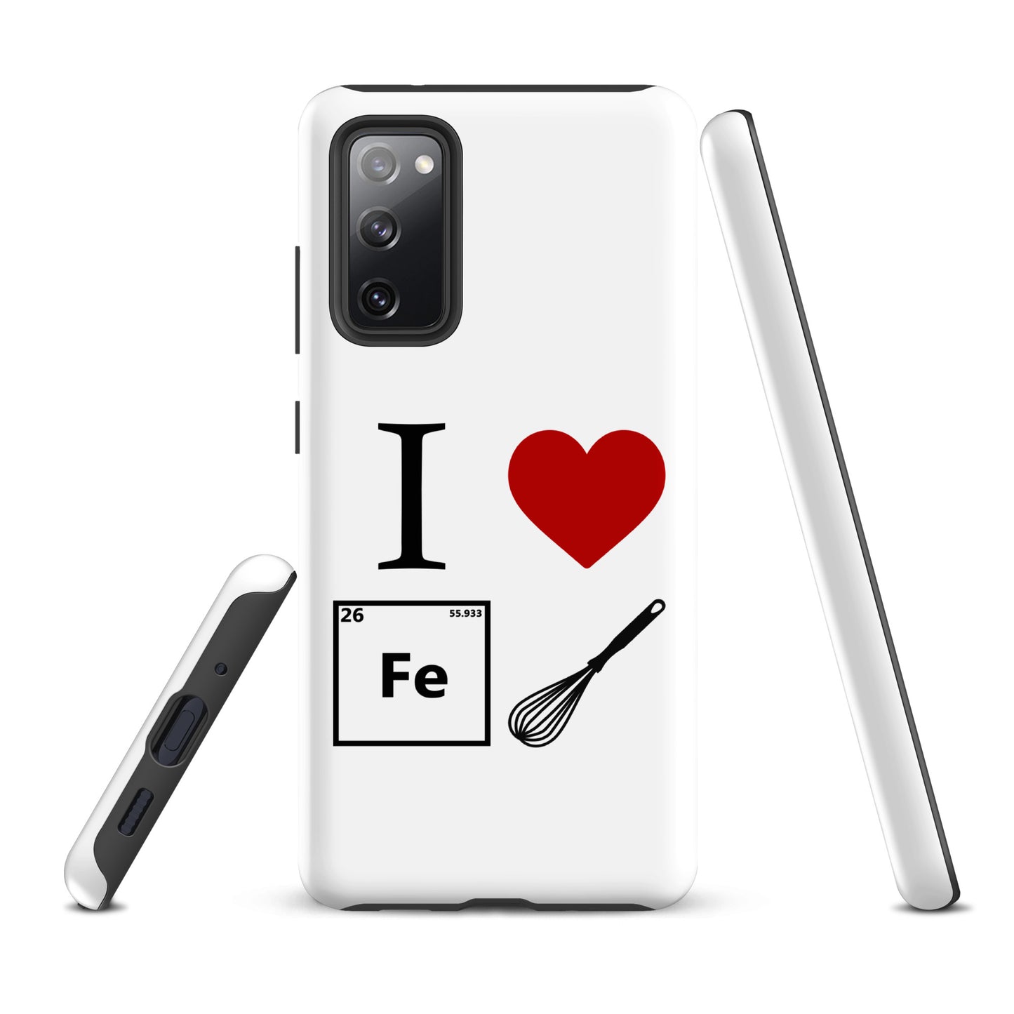 "I Heart Iron Whisk" White Tough Case for Samsung®