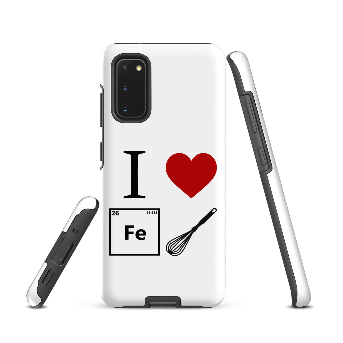 "I Heart Iron Whisk" White Tough Case for Samsung®