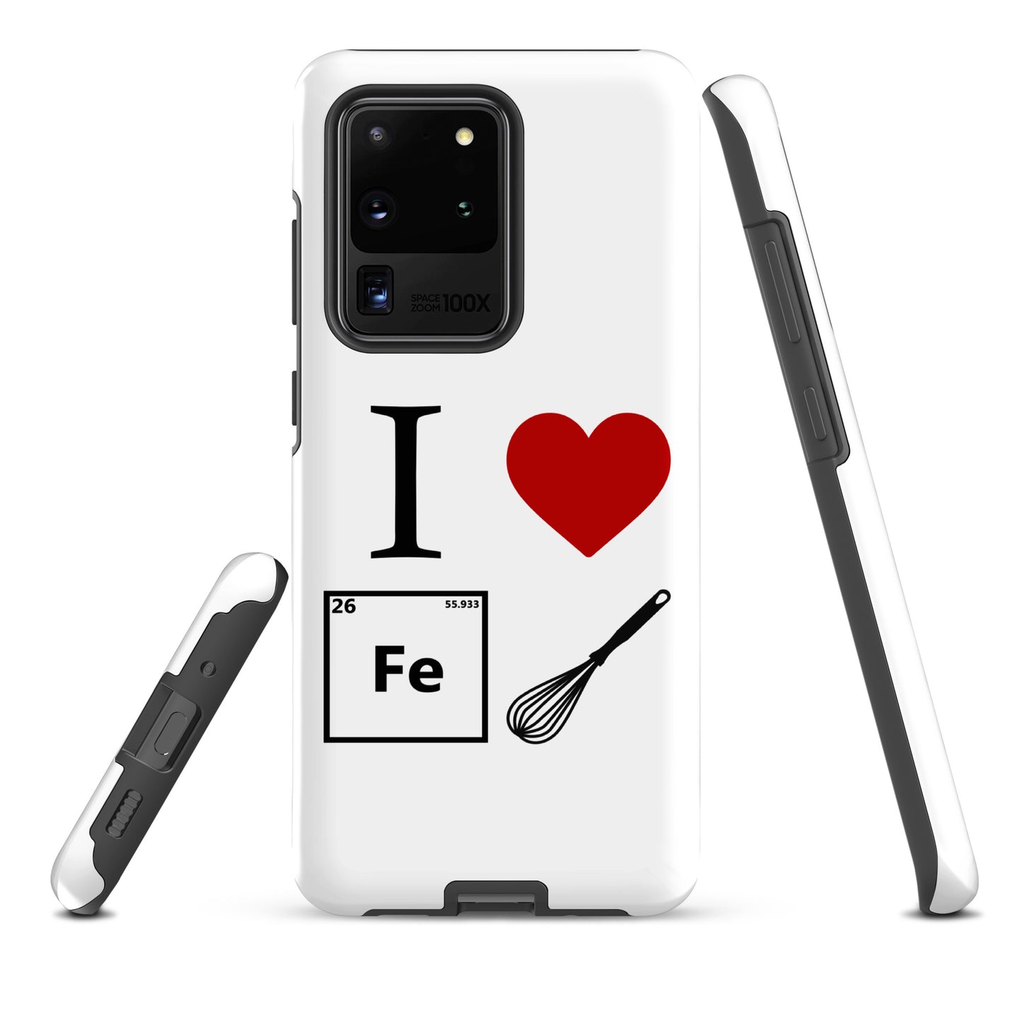 "I Heart Iron Whisk" White Tough Case for Samsung®