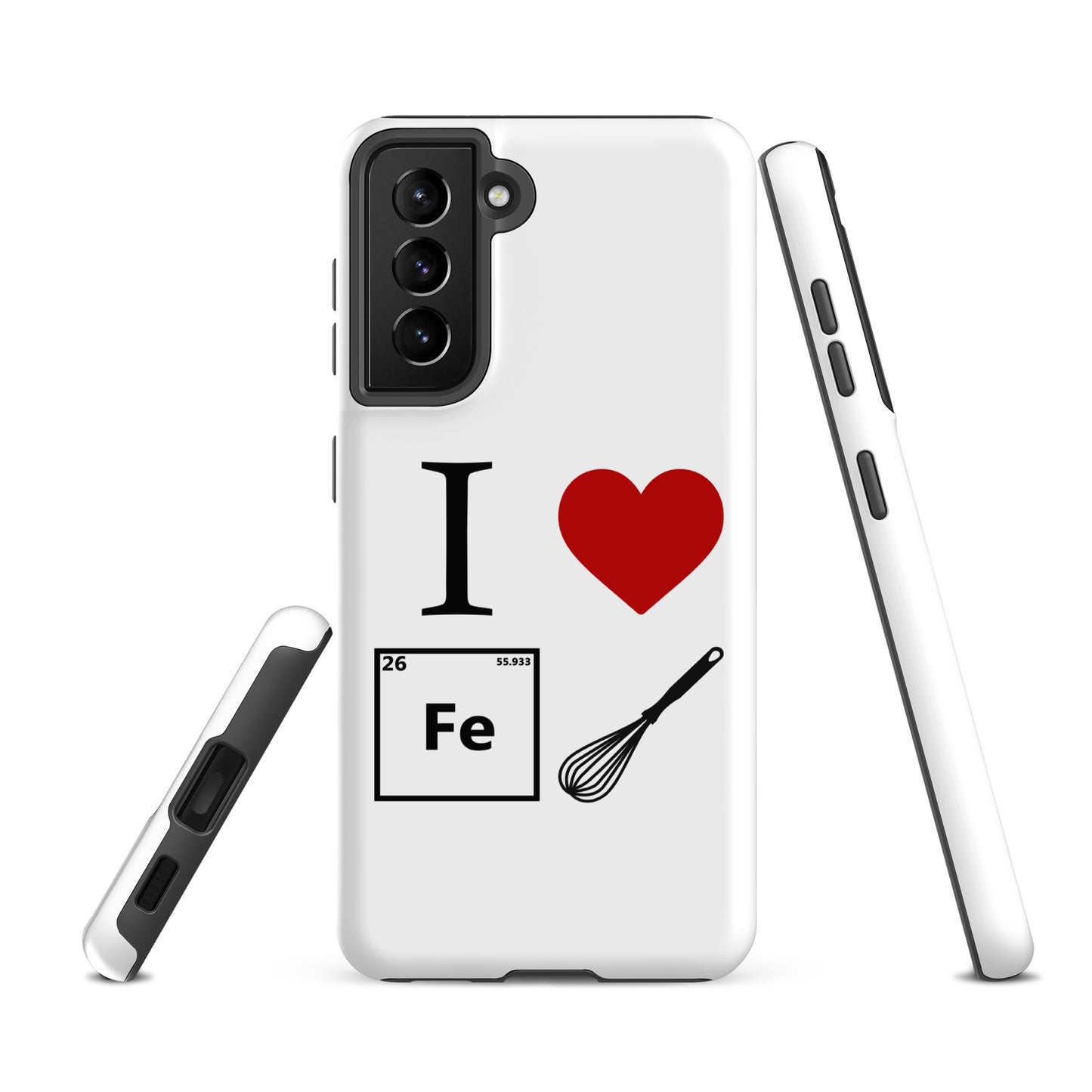 "I Heart Iron Whisk" White Tough Case for Samsung®