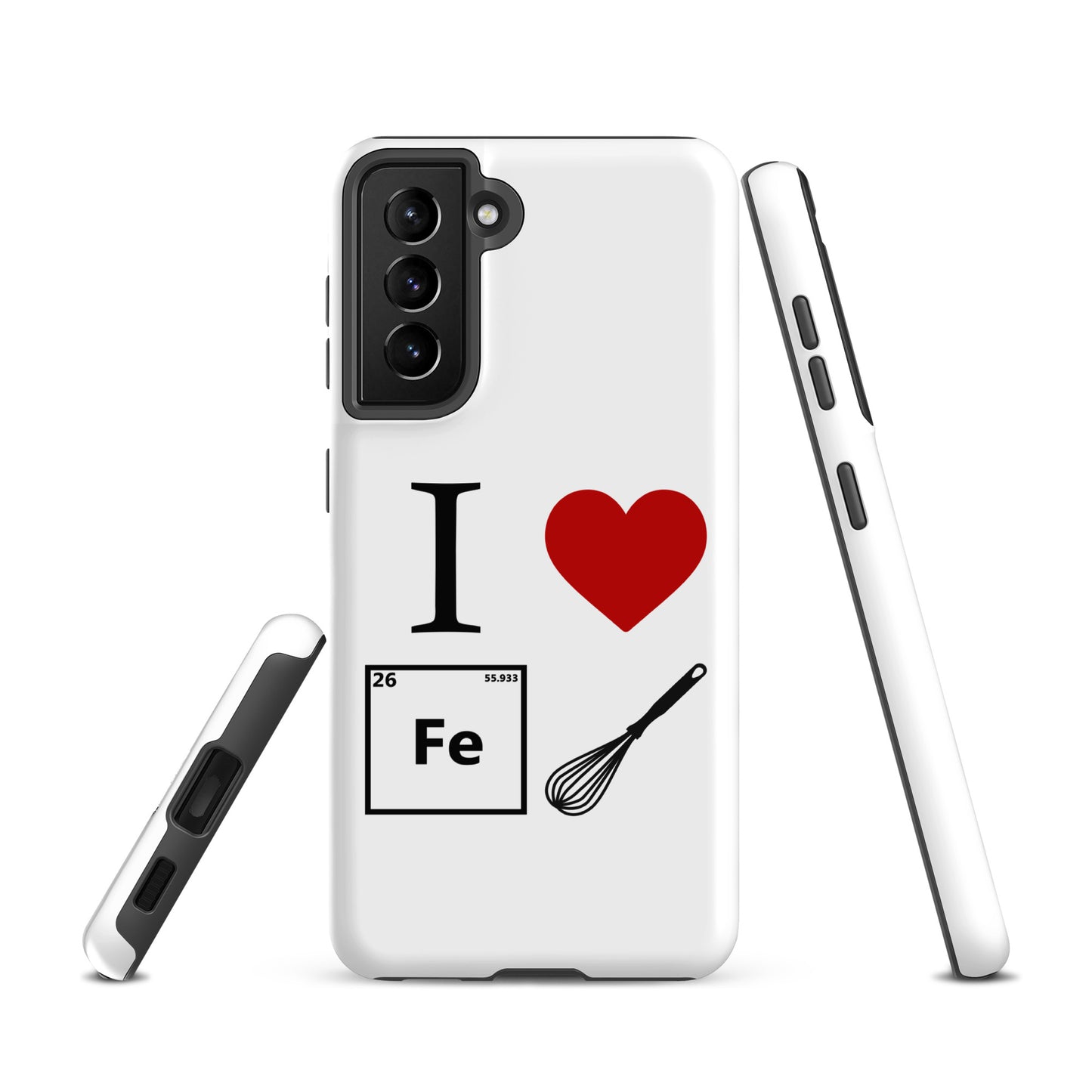 "I Heart Iron Whisk" White Tough Case for Samsung®