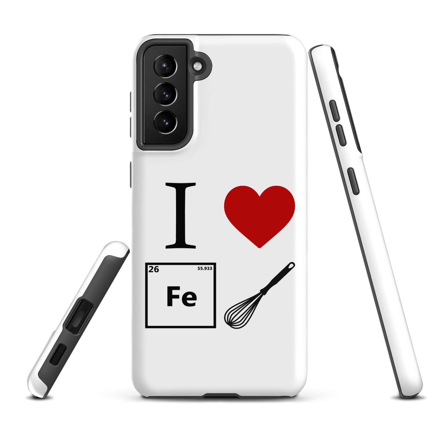 "I Heart Iron Whisk" White Tough Case for Samsung®