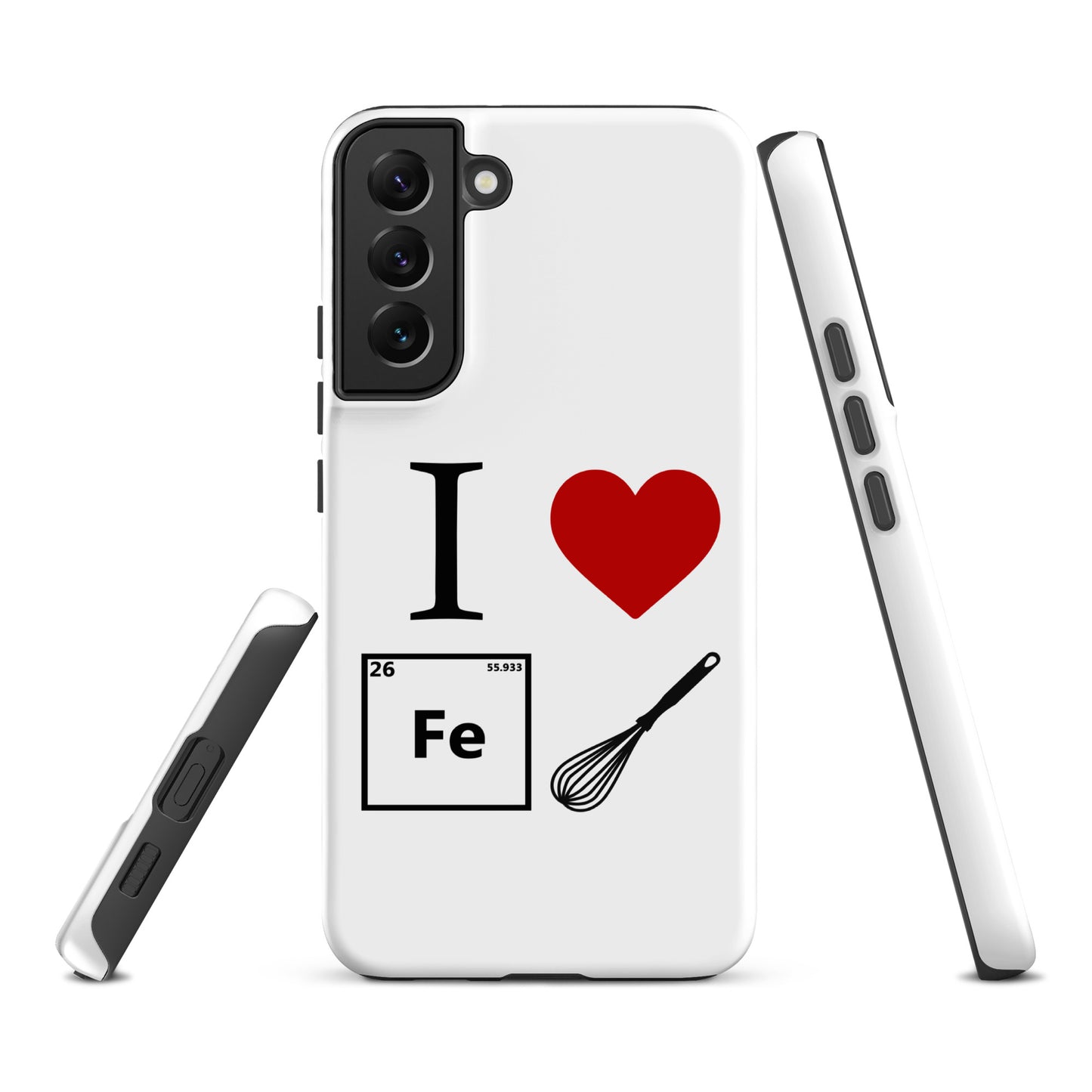 "I Heart Iron Whisk" White Tough Case for Samsung®