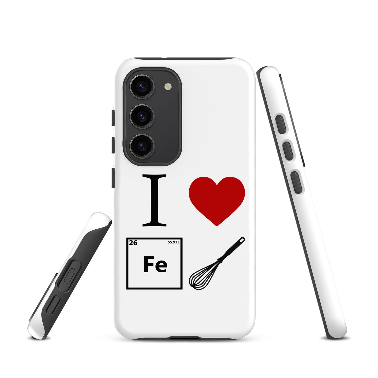 "I Heart Iron Whisk" White Tough Case for Samsung®