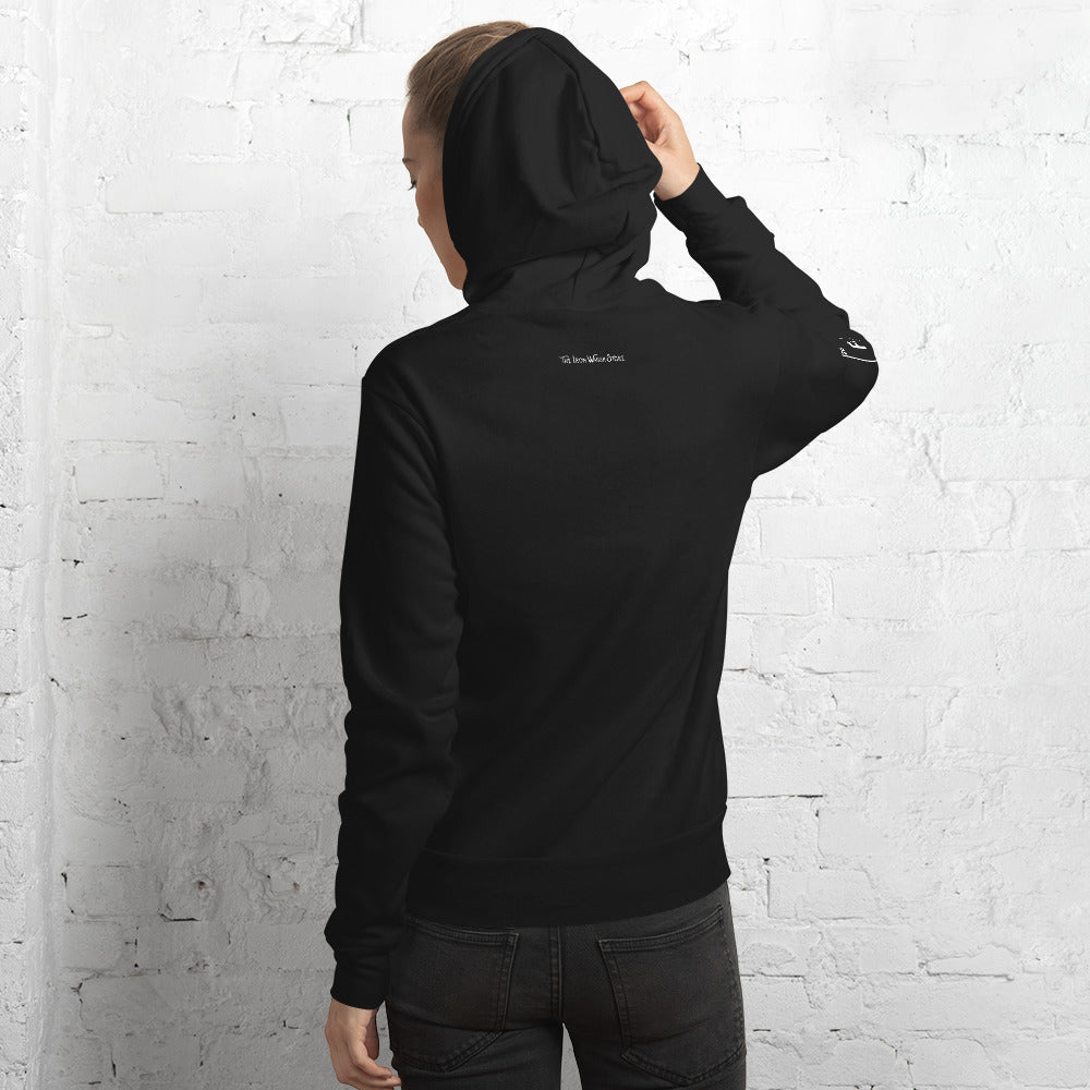 Unisex Hoodie with White Logo