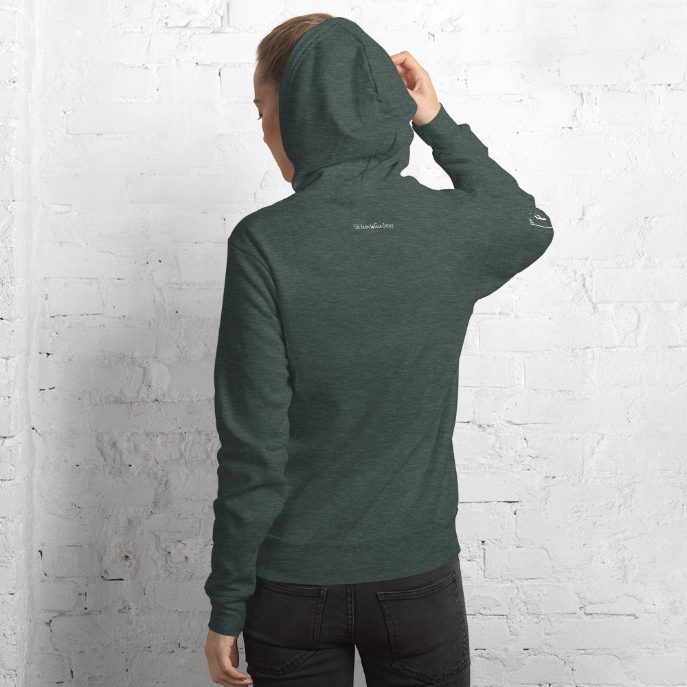 Unisex Hoodie with White Logo